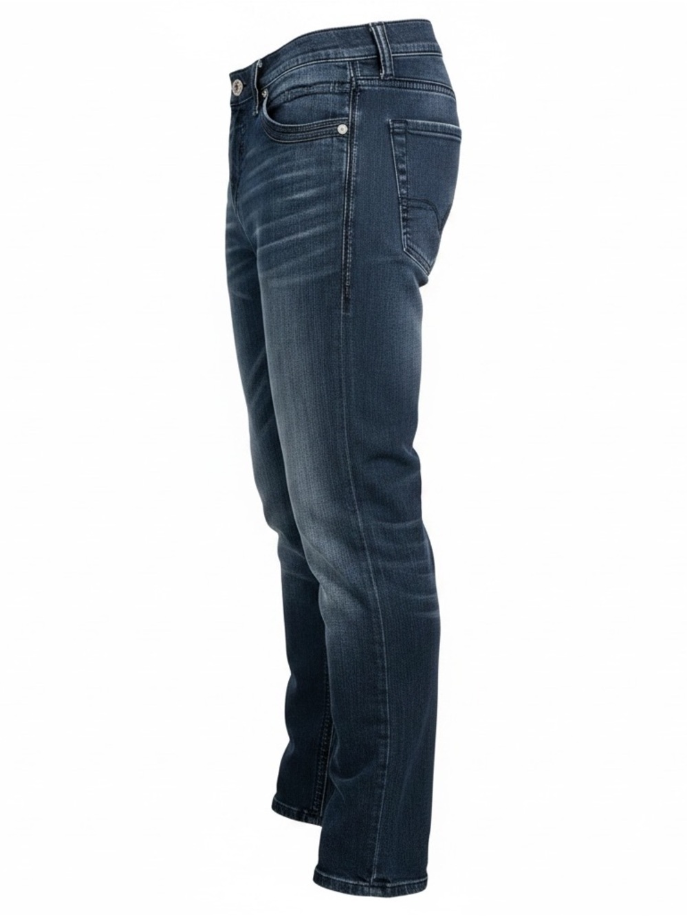 Affliction Ace Men's 34 Dark Wash Slim Straight Jeans Distressed Denim Biker